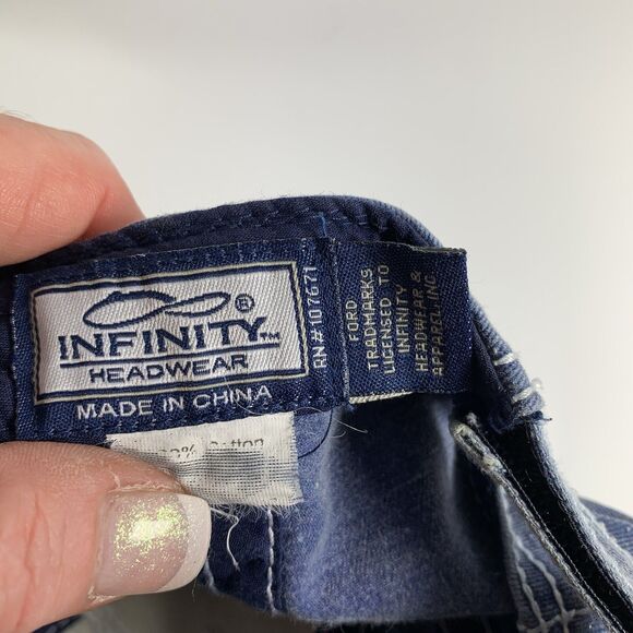 Infinity Headwear FORD Ladies Fit Hat Cap Blue/ Silver Sequin Adjustable Strap - Picture 5 of 10